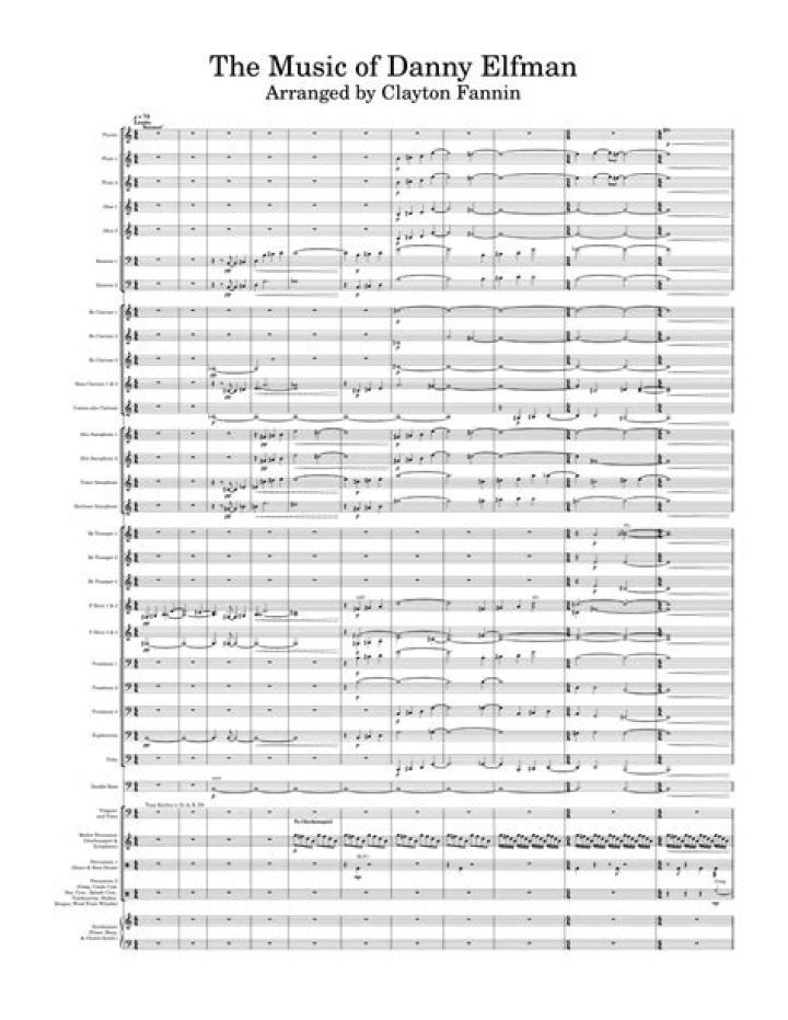 Danny Elfman Sheet Music PDF Download – Official Sheet Music for Fans