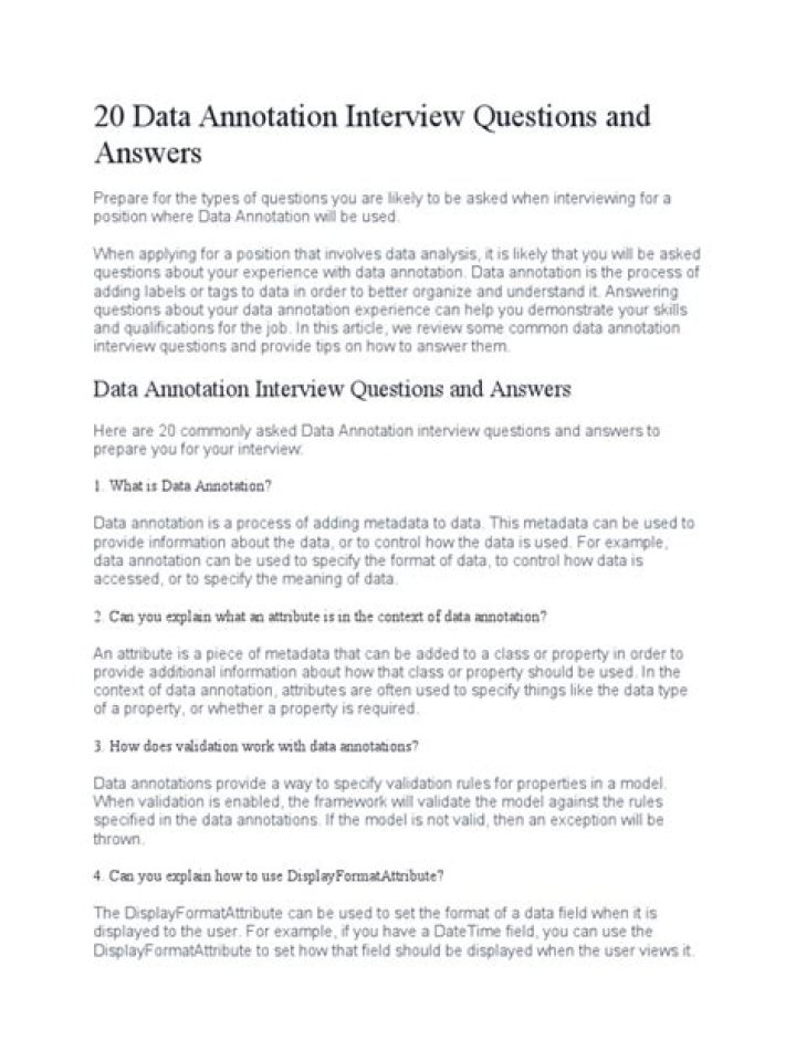 Data Annotation Tech Assessment Answers PDF: Expert Guide & Sample Answers