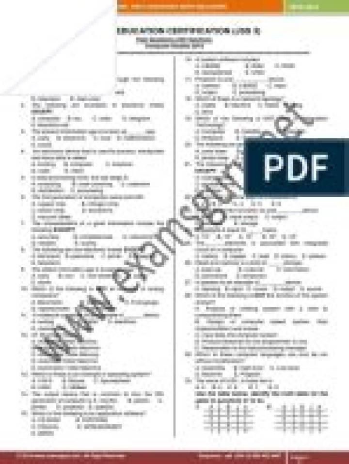 Data Processing WAEC Past Questions PDF – Download Past Papers Now