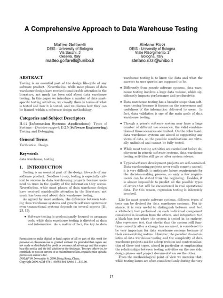 Data Warehouse Testing PDF: Best Practices & Quality Assurance Guide