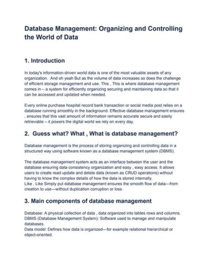 Master Database Management: Essential PDF Guide