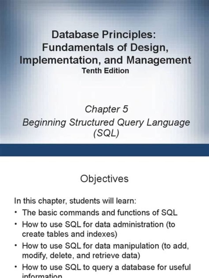 Database Principles: Fundamentals of Design, Implementation & Management PDF Guide
