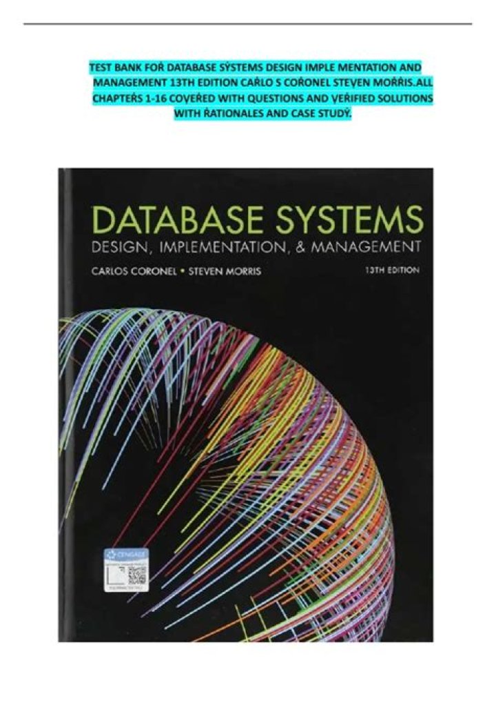 Database Systems Design, Implementation & Management – 9th Edition PDF Guide