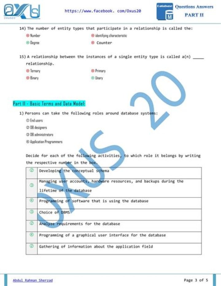 Comprehensive Database Systems Questions & Answers PDF
