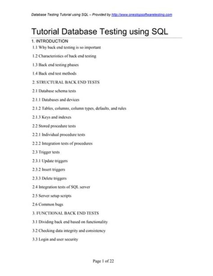 Master Database Testing: Free PDF Tutorial & Step-by-Step Guide