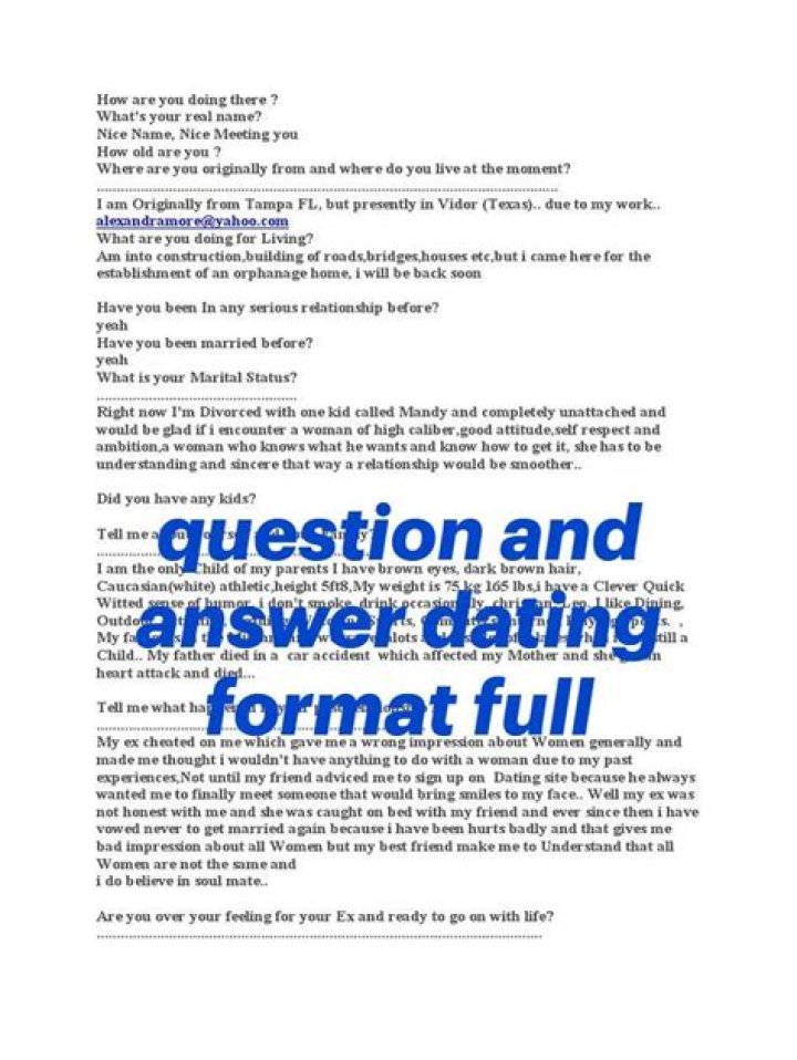Dating Format Q&A PDF: Perfect Questions & Answers for Smooth Dating