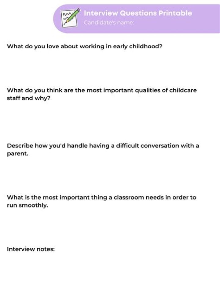 Daycare Interview Questions and Answers PDF: Expert Prep Guide