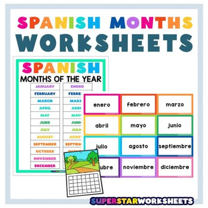 Días y meses en español: PDF de trabajo para aprender fácilmente