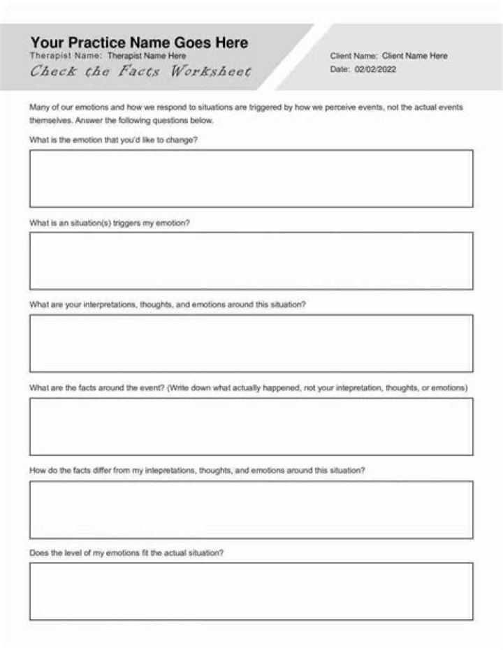 Dbt Check the Facts Worksheet PDF: Verify Data Accuracy Fast