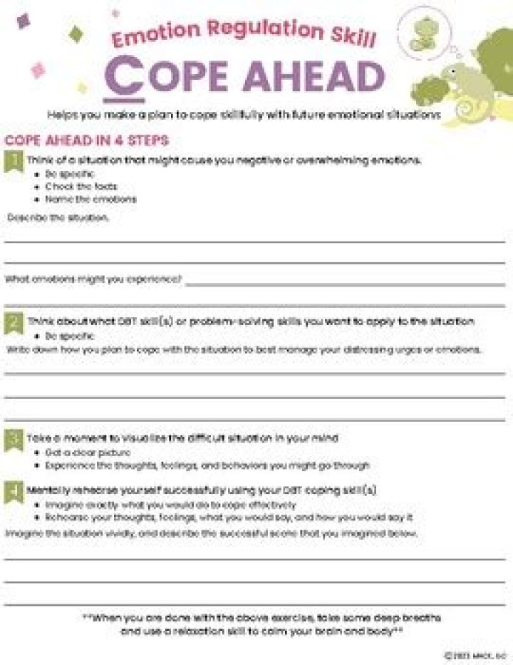 DBT Cope Ahead Worksheet PDF: Proactive Planning for Stress-Free Workflow