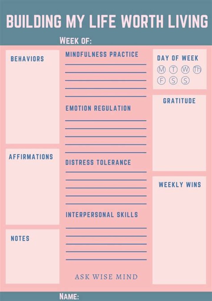 How the DBT Life Worth Living Worksheet Helps You Thrive