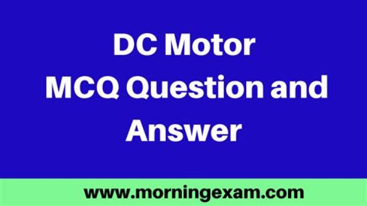 DC Motor Questions & Answers PDF: Expert Guide to Performance & Troubleshooting