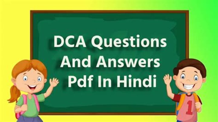 DCA Questions and Answers PDF – Expert Study Guide