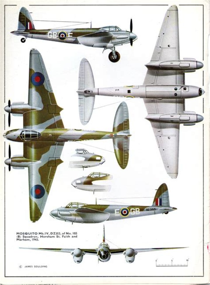 De Havilland Mosquito Plans PDF – Complete Fighter Bomber Design Documents