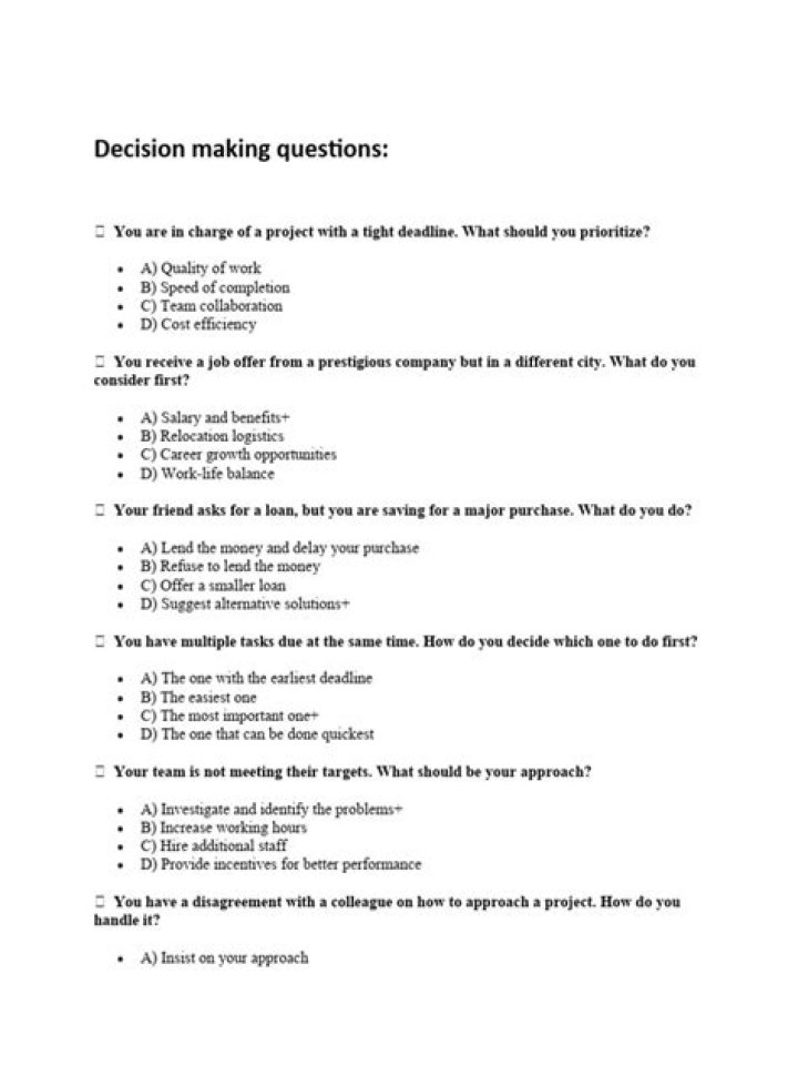 Master Decision Making with These Essential PDF Questions