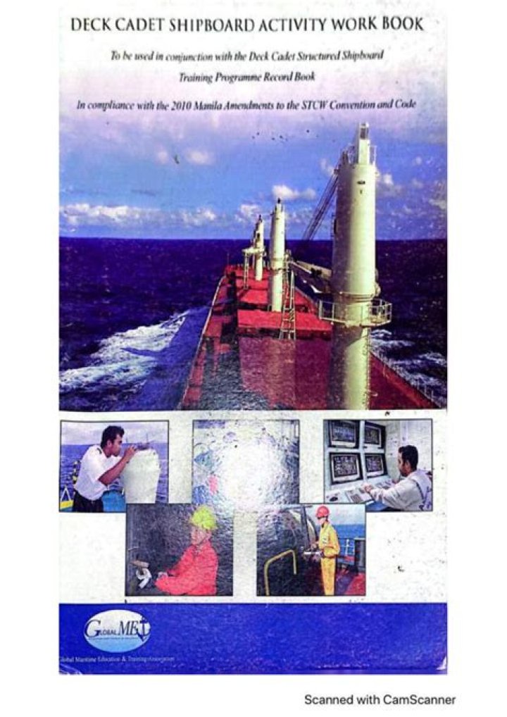 Deck Cadet Shipboard Activity Workbook Answers PDF – Complete Solution Guide