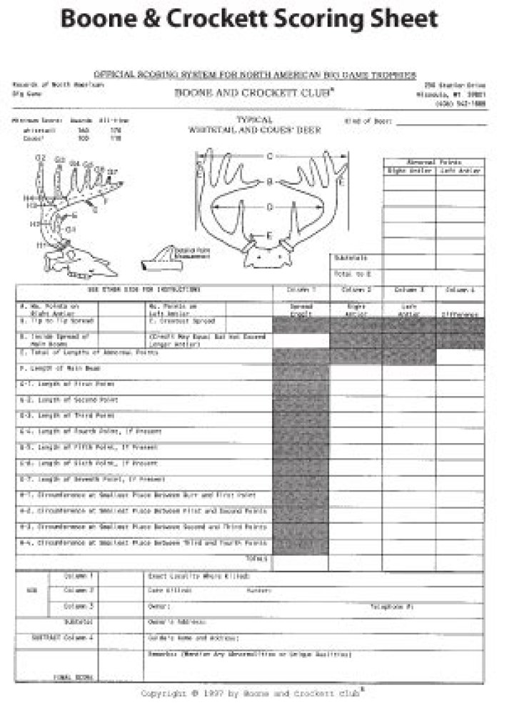 Deer Score Sheet PDF: Track Game & Improve Hunting Accuracy