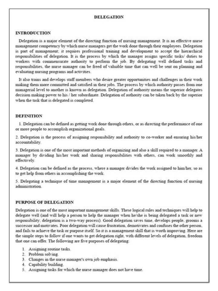 Delegation in Nursing Management: Mastering PDF Guide