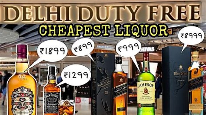 Delhi Airport Duty Free Liquor Price List PDF – Latest Rates 2024