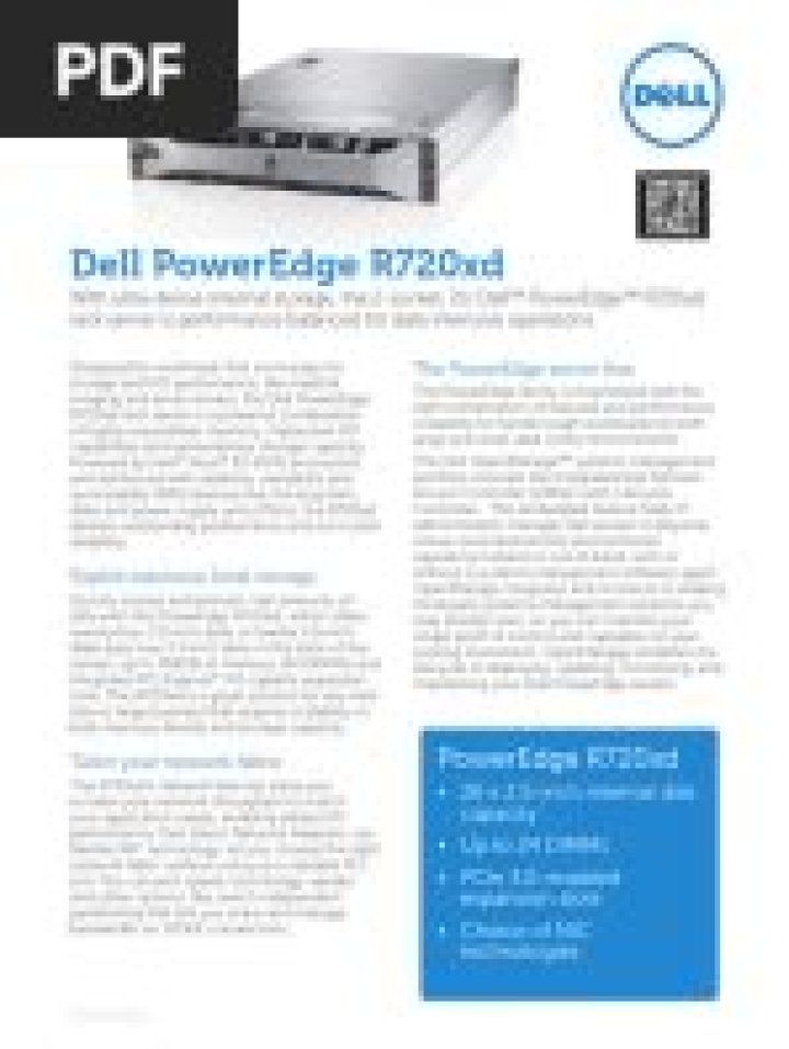 Dell PowerEdge R770 Spec Sheet PDF – Complete Hardware & Performance Details