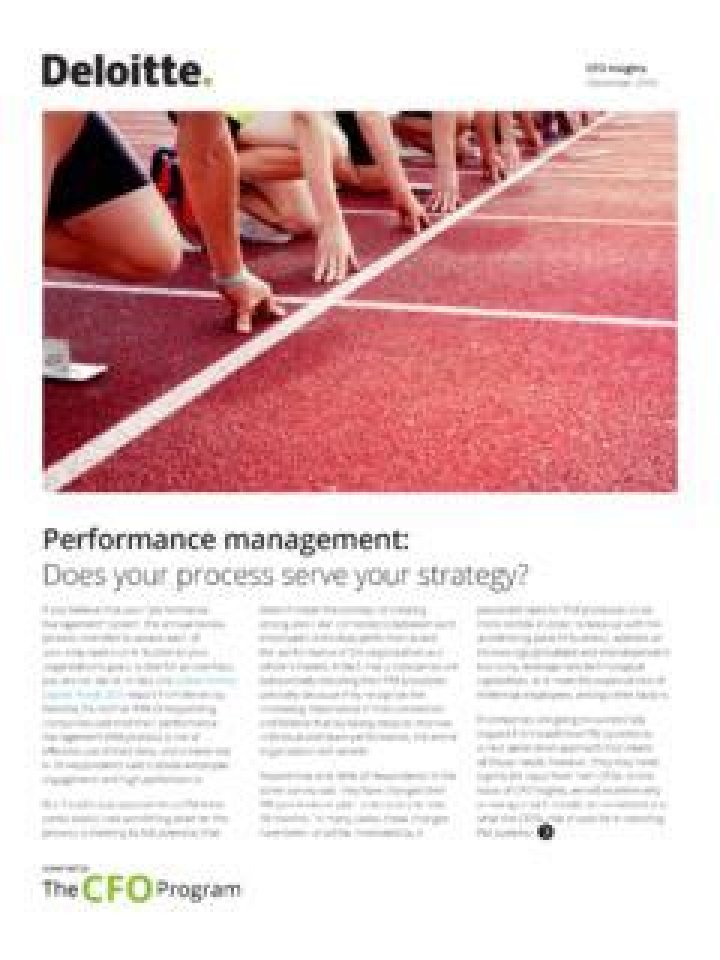 Deloitte Performance Management PDF: Proven Strategies for Business Success