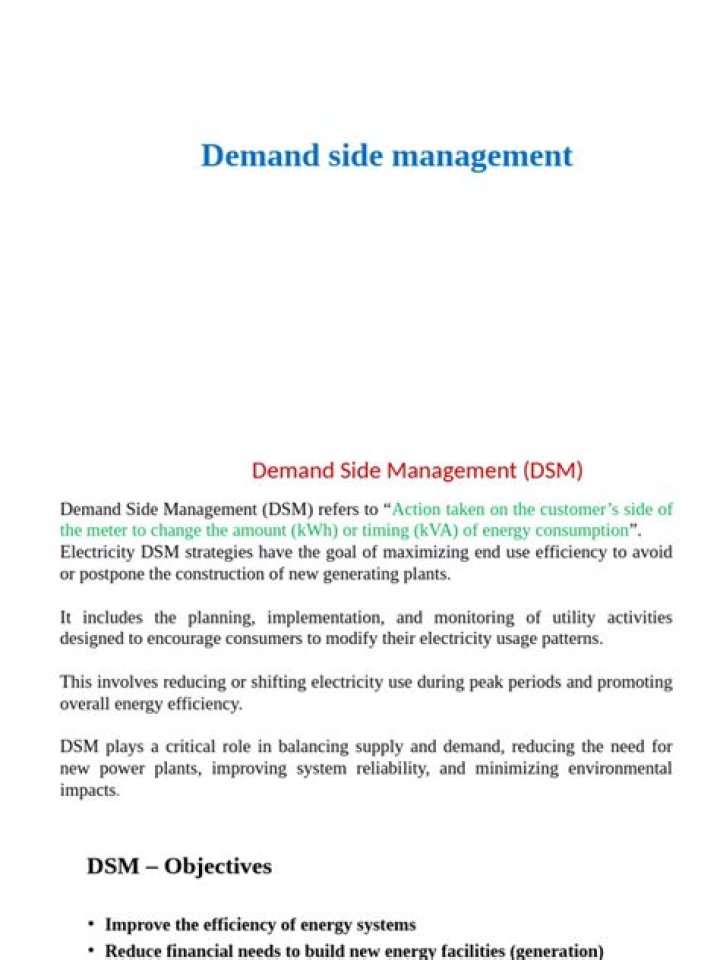 Demand Side Management PDF: Optimize Energy Use with Expert Guide