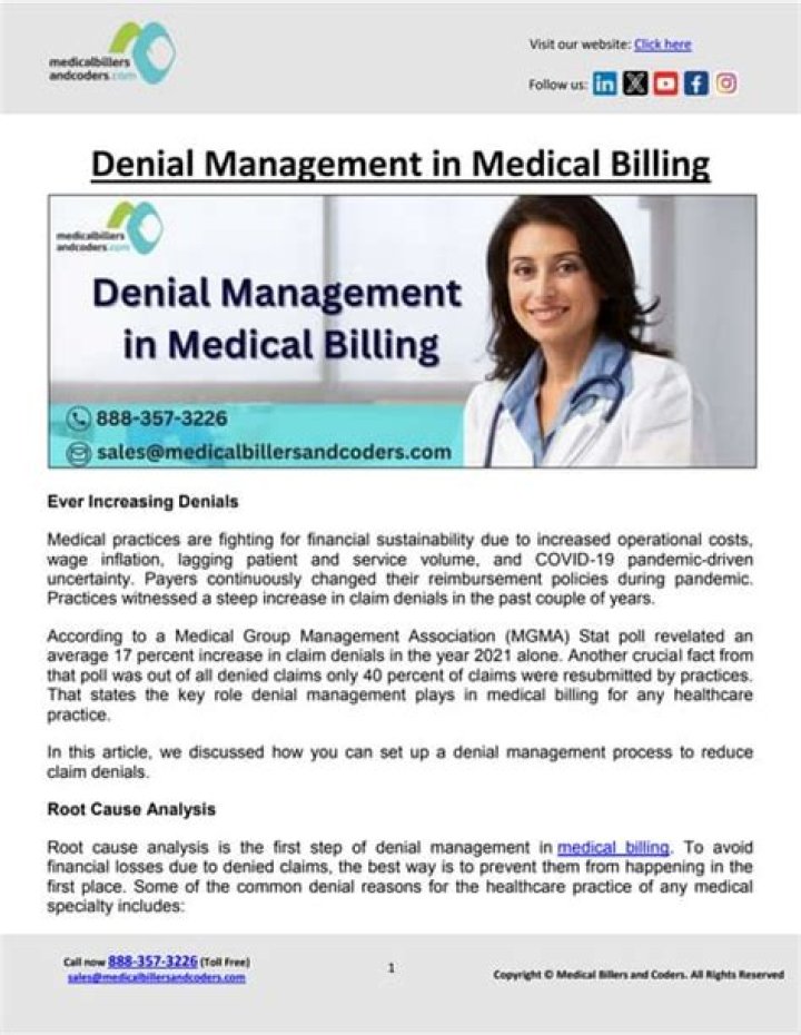 Master Denial Management in Medical Billing with Essential PDF Guide