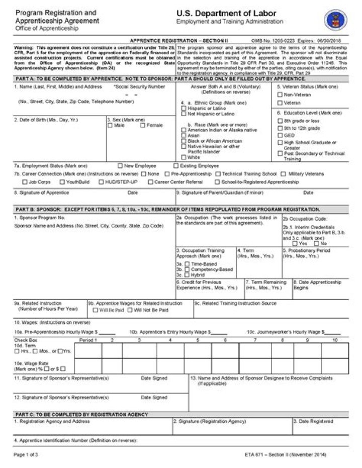Free Department of Labor Apprenticeship List PDF Download Now