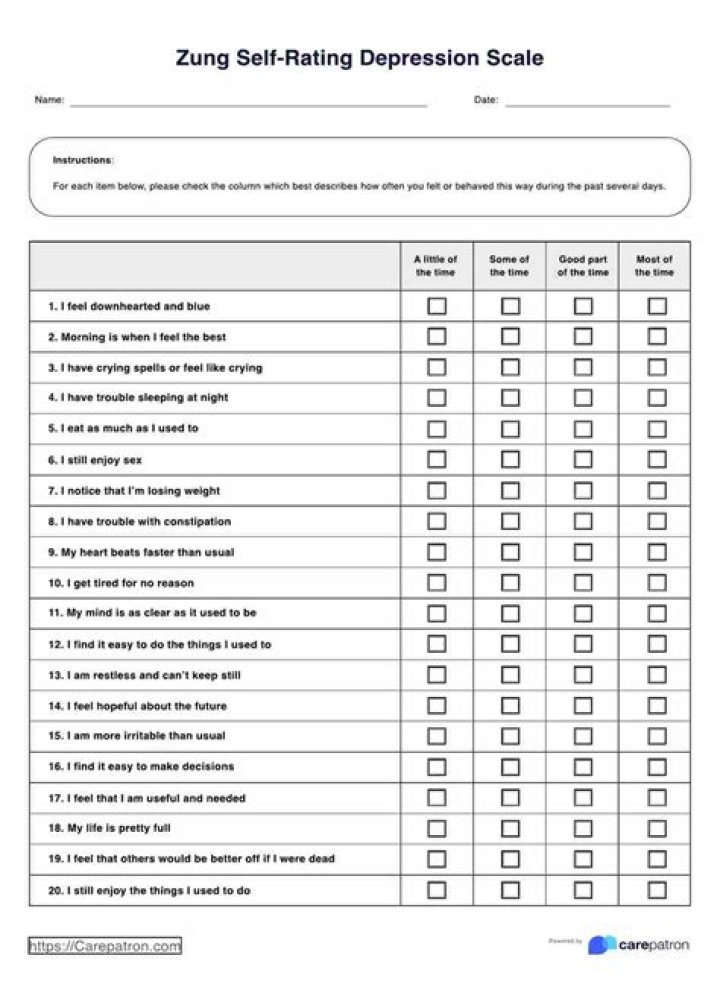 Depression Self Test PDF: Instant Free Assessment & Insights