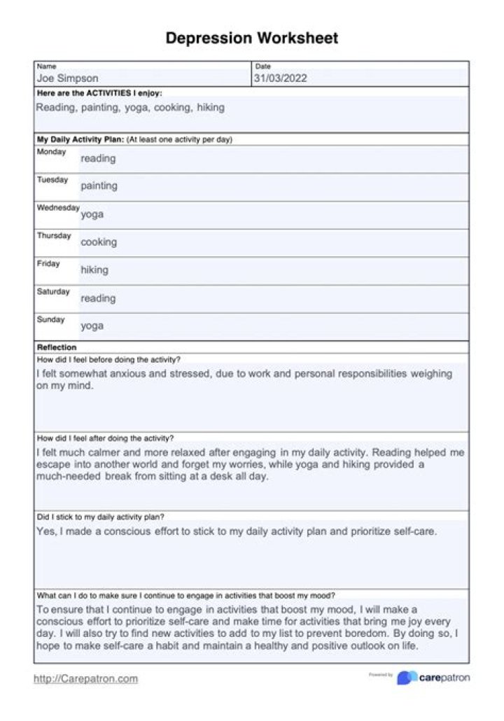 Free Depression Worksheets for Teens PDF: Free Mental Health Support