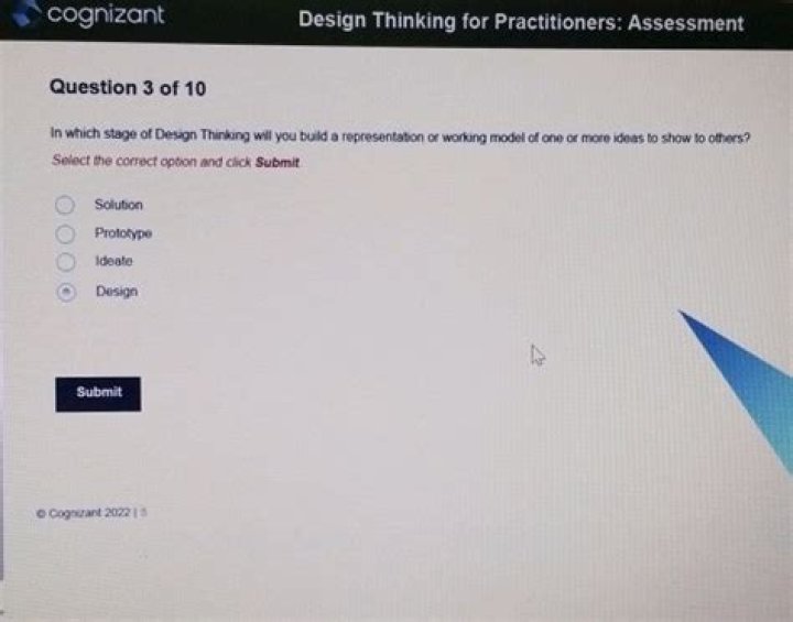 Design Thinking for Practitioners: Assessment Answers Cognizant PDF Guide
