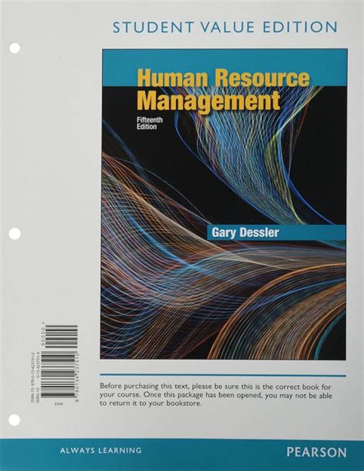 Dessler Human Resource Management 15th Edition PDF: Expert Guide & Study Resource