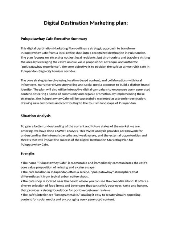 Destination Marketing Plan PDF: Boost Tourism with Expert Strategy