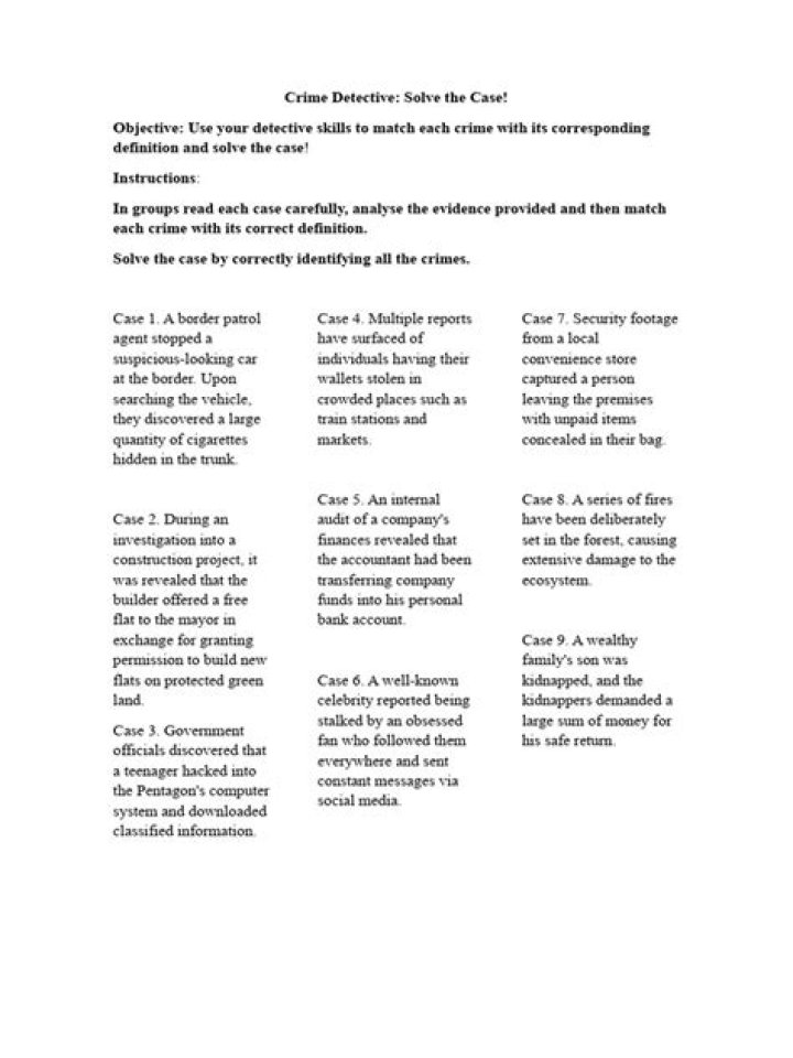 Solve Mystery with Answers: Top Detective Cases Revealed in PDF