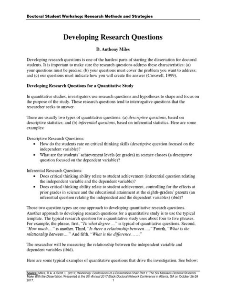 Developing Research Questions PDF: A Step-by-Step Guide