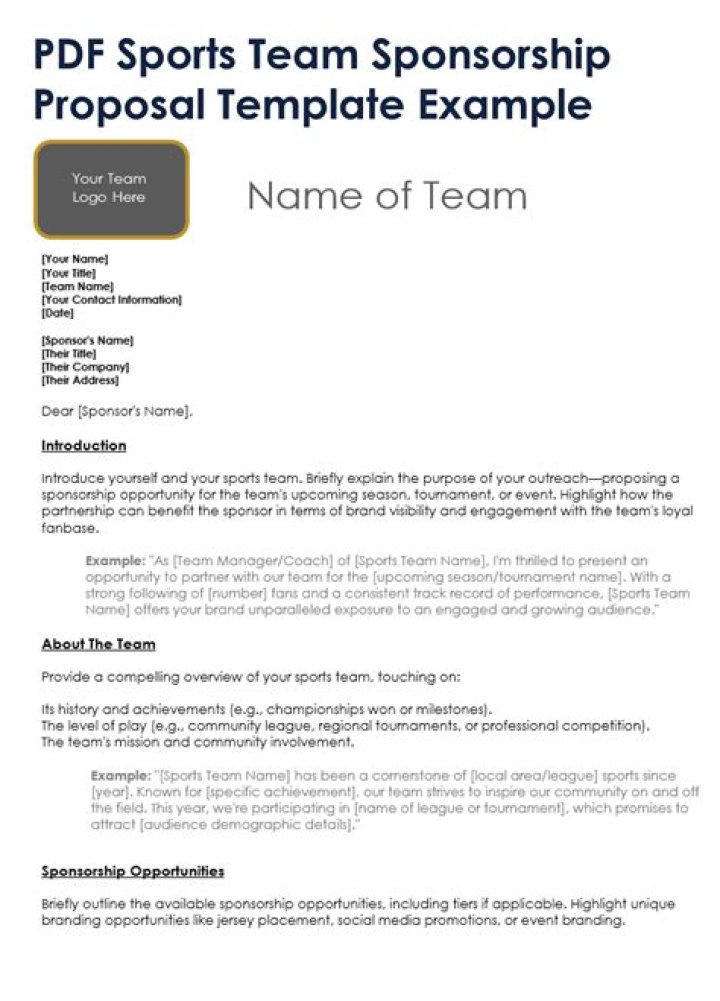 Developing Successful Sport Sponsorship Plans: A Step-by-Step Guide PDF