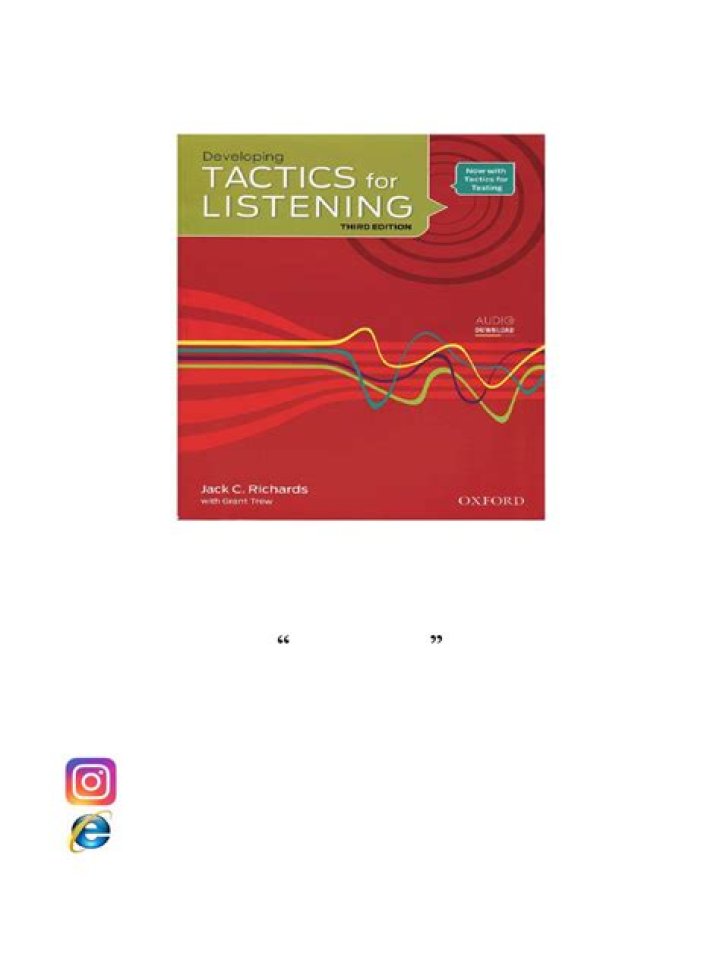 Developing Effective Listening Tactics: Expert Answer Key PDF