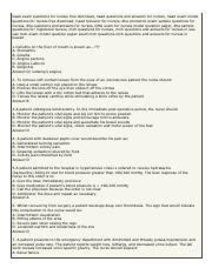 DHA Exam Questions & Answers for Nurses – PDF Study Guide