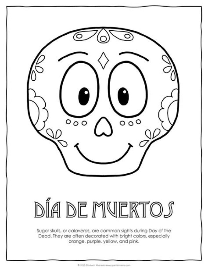Free Dia de los Muertos Coloring Sheets PDF Download