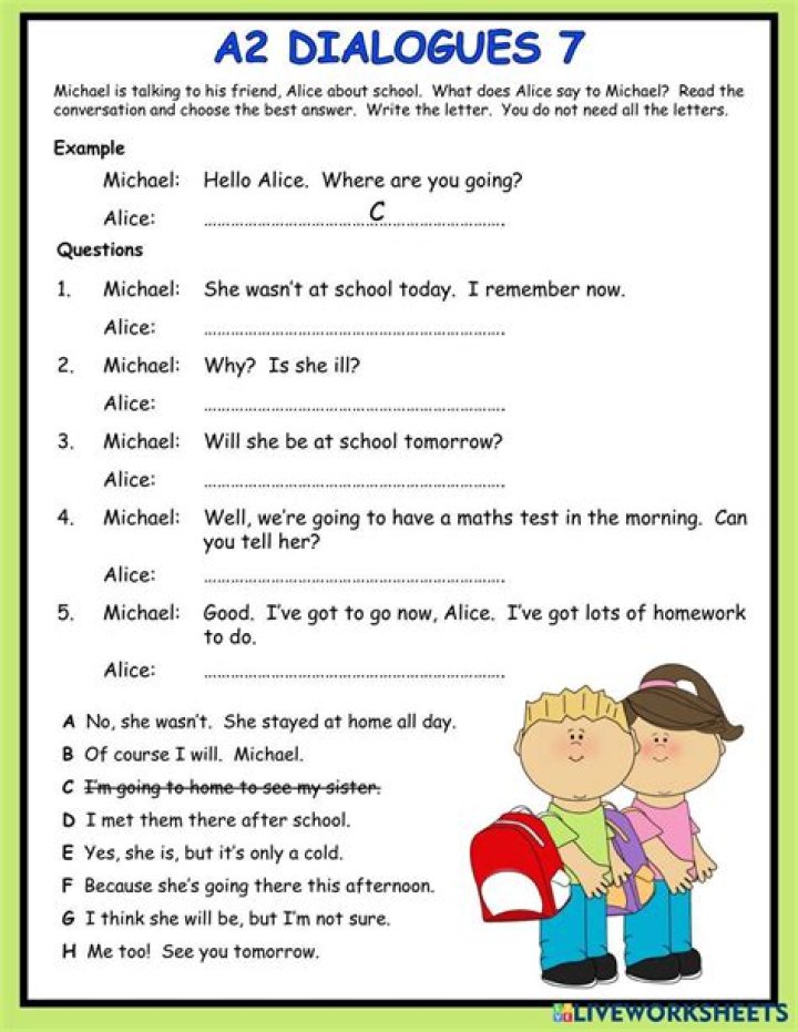 Free Dialogue Worksheets PDF for Effective Communication Practice