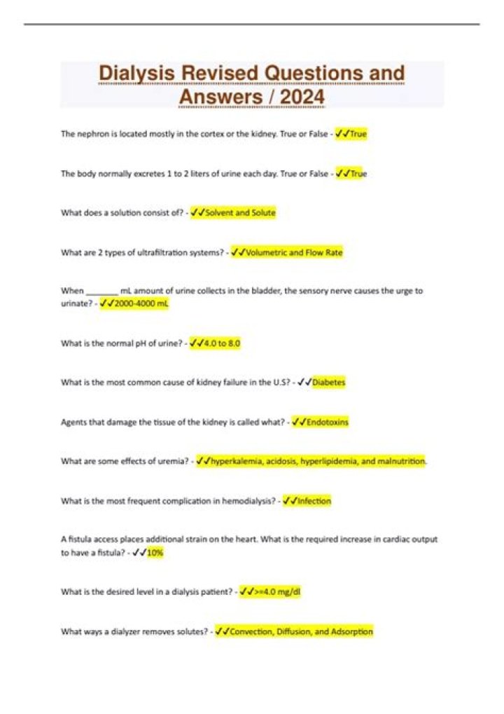 Dialysis Questions & Answers PDF: Clear Answers for Patients and Caregivers