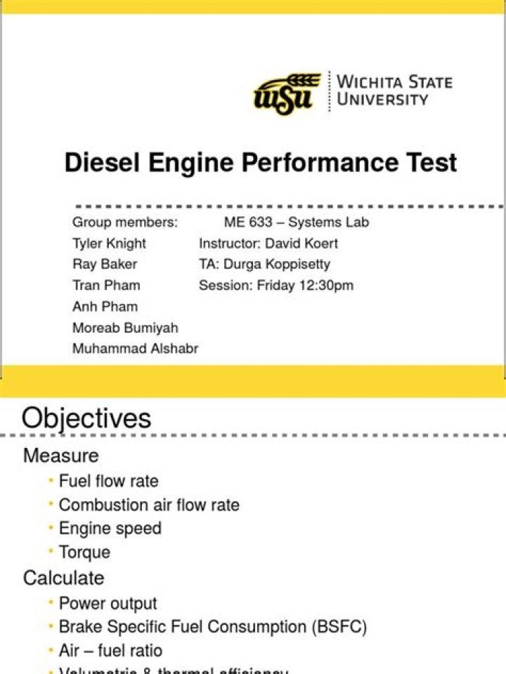 Diesel Engine Performance Test PDF – Real-World Results & Analysis