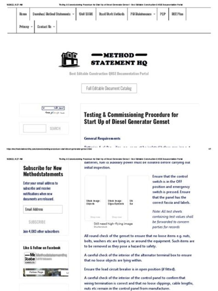 Comprehensive Diesel Generator Testing Procedure PDF: Test & Validation Guide
