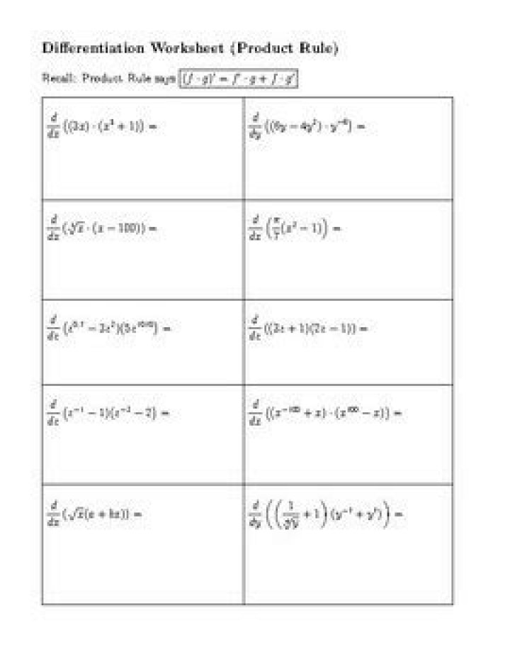Mastering Product Rule Questions & Answers: Differentiating Concepts with PDF Guide