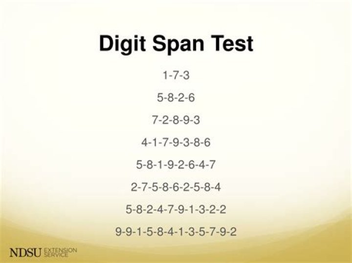 Digit Span Backward Test PDF: Practice & Improve Memory Skills