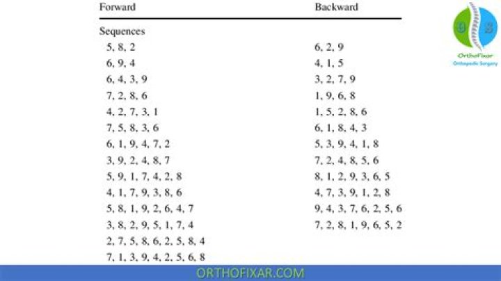 Master the Digit Span Forward and Backward Test with Our PDF