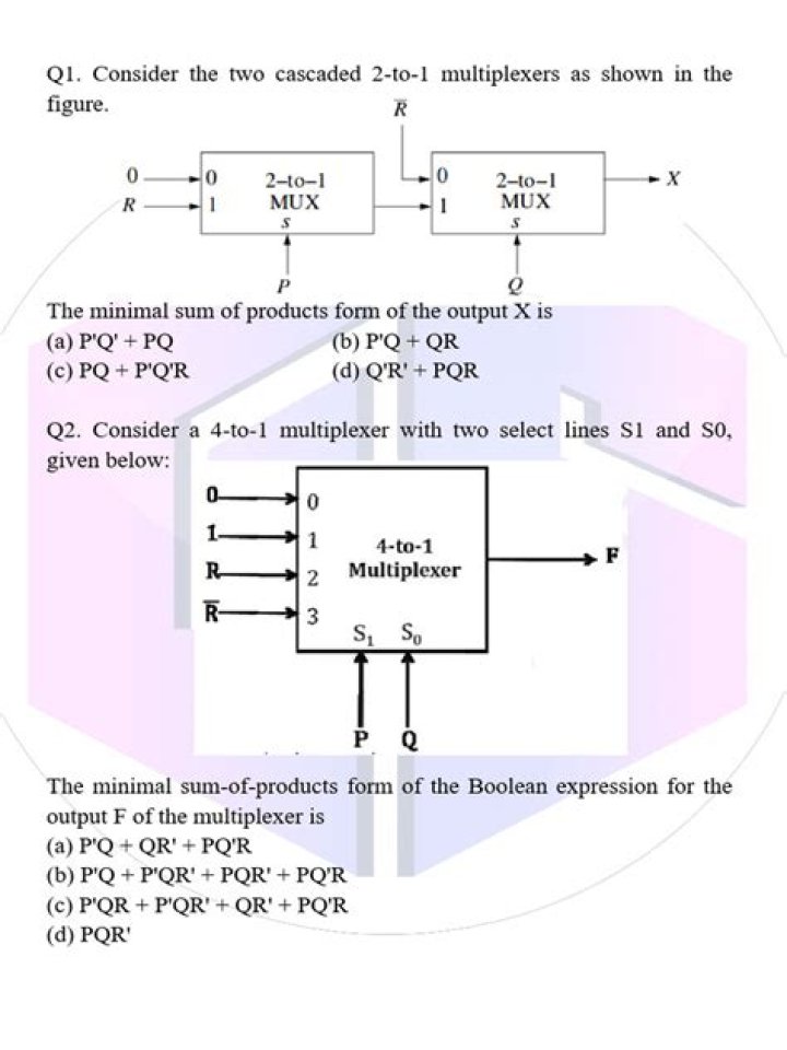 Digital Logic Design Questions and Answers PDF for Exam Prep