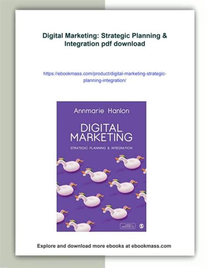 Digital Marketing Strategic Planning & Integration PDF Guide
