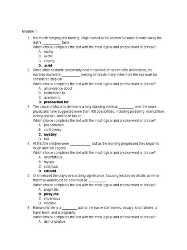 Digital SAT Practice Test 8 Answers PDF – Instant Download