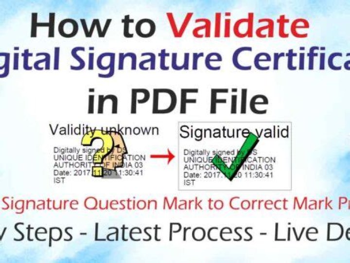 Digital Signature with Question Mark in PDF: How to Identify and Verify